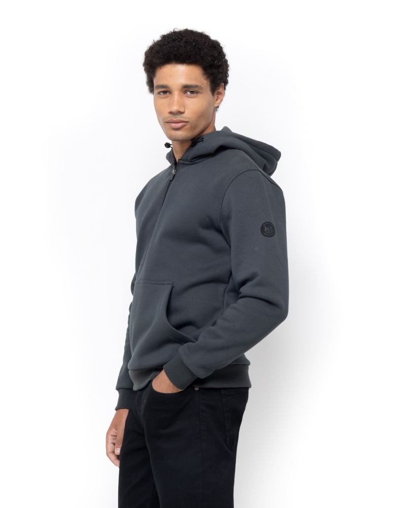 ΦΟΥΤΕΡ HALF ZIP ΓΚΡΙ