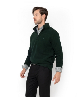 ΦΟΥΤΕΡ ΒΑΜΒΑΚΕΡΟ HALF ZIP ΠΡΑΣΙΝΟ thumb