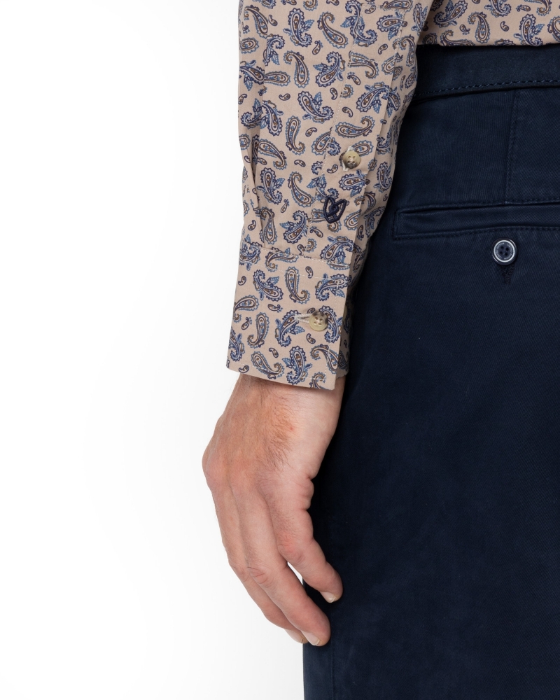 ΑΝΔΡΙΚΟ ΠΟΥΚΑΜΙΣΟ, DIGITAL PRINT, ΠΟΠΛΙΝΑ, SLIM FIT