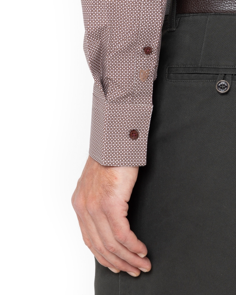 ΑΝΔΡΙΚΟ ΠΟΥΚΑΜΙΣΟ, DIGITAL PRINT, ΠΟΠΛΙΝΑ, SLIM FIT