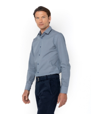 	ΑΝΔΡΙΚΟ ΠΟΥΚΑΜΙΣΟ, DIGITAL PRINT, ΠΟΠΛΙΝΑ, SLIM FIT thumb