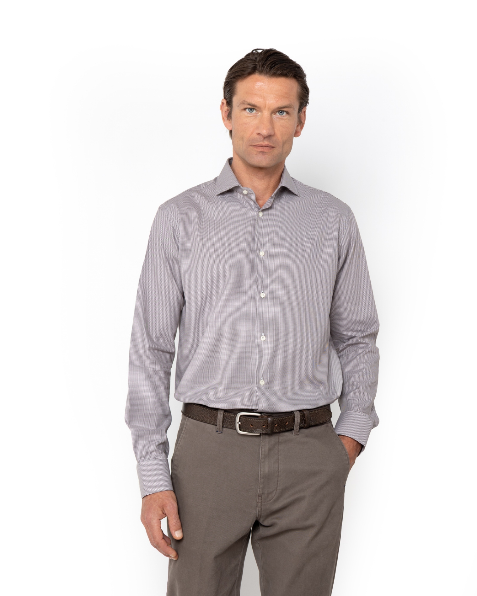 ΑΝΔΡΙΚΟ ΠΟΥΚΑΜΙΣΟ ΚΑΡΟ TWILL CUSTOM FIT