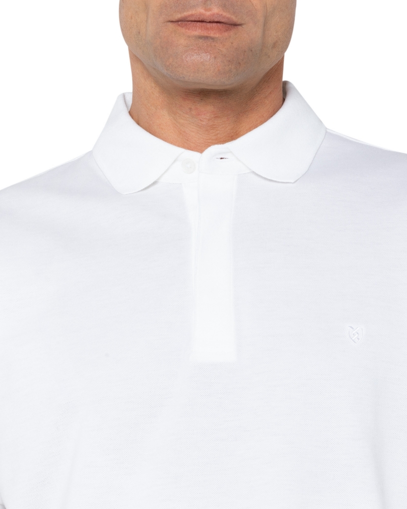 ΑΝΔΡΙΚΟ LEGACY ΠΟΛΟ PIQUE REGULAR FIT ΛΕΥΚΟ
