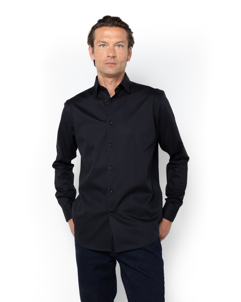 ΑΝΔΡΙΚΟ THE LEGACY ΠΟΥΚΑΜΙΣΟ PIQUE CUSTOM FIT ΜΑΥΡΟ