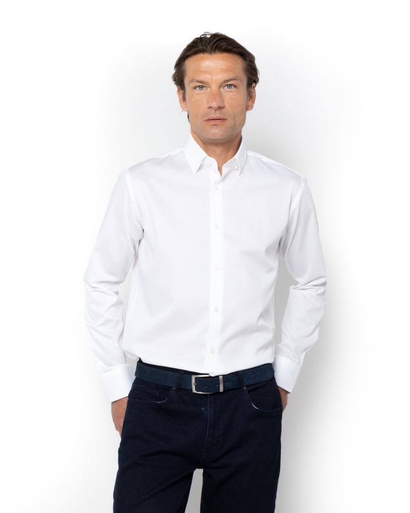 ΑΝΔΡΙΚΟ THE LEGACY ΠΟΥΚΑΜΙΣΟ PIQUE CUSTOM FIT ΛΕΥΚΟ