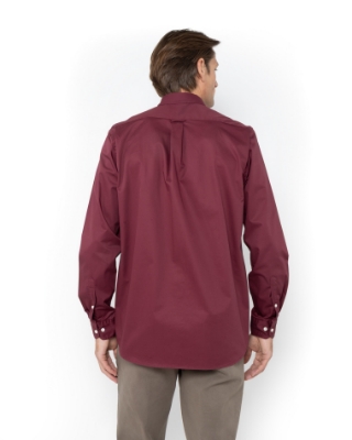 ΑΝΔΡΙΚΟ ΠΟΥΚΑΜΙΣΟ ΚΑΠΑΡΤΙΝΑ REGULAR FIT ΜΠΟΡΝΤΟ thumb