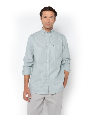 ΑΝΔΡΙΚΟ ΠΟΥΚΑΜΙΣΟ ΡΙΓΕΣ ΠΟΠΛΙΝΑ REGULAR FIT thumb