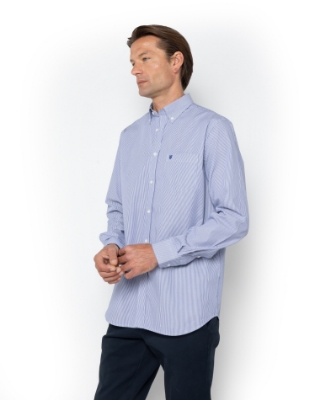 	ΑΝΔΡΙΚΟ ΠΟΥΚΑΜΙΣΟ ΡΙΓΕΣ ΠΟΠΛΙΝΑ REGULAR FIT thumb