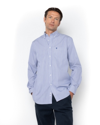 ΑΝΔΡΙΚΟ ΠΟΥΚΑΜΙΣΟ ΡΙΓΕΣ ΠΟΠΛΙΝΑ REGULAR FIT thumb