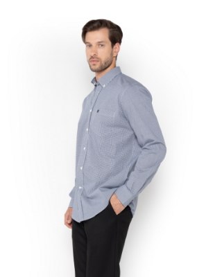 ΑΝΔΡΙΚΟ ΠΟΥΚΑΜΙΣΟ ΚΑΡΟ ΠΟΠΛΙΝΑ ΜΠΛΕ thumb