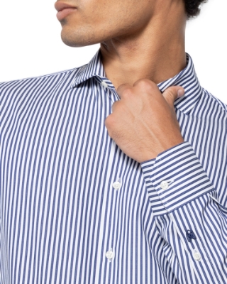 	ΠΟΥΚΑΜΙΣΟ TWILL ΡΙΓΕΣ ΜΠΛΕ thumb
