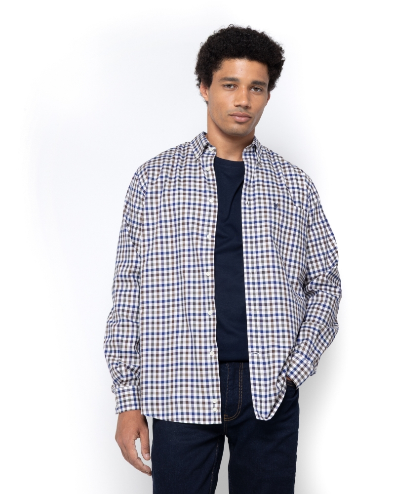 ΑΝΔΡΙΚΟ ΠΟΥΚΑΜΙΣΟ ΚΑΡΟ TWILL REGULAR FIT