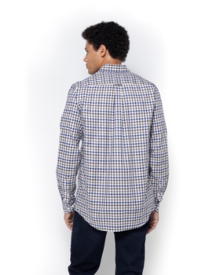 ΑΝΔΡΙΚΟ ΠΟΥΚΑΜΙΣΟ ΚΑΡΟ TWILL REGULAR FIT thumb