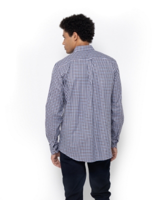 ΑΝΔΡΙΚΟ ΠΟΥΚΑΜΙΣΟ ΚΑΡΟ TWILL REGULAR FIT thumb