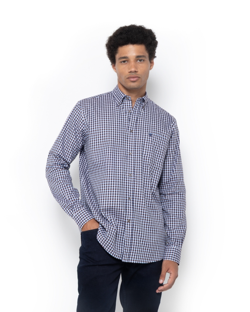 ΑΝΔΡΙΚΟ ΠΟΥΚΑΜΙΣΟ ΚΑΡΟ TWILL REGULAR FIT