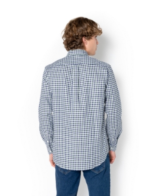ΑΝΔΡΙΚΟ ΠΟΥΚΑΜΙΣΟ ΚΑΡΟ TWILL REGULAR FIT thumb