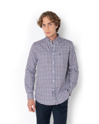 ΑΝΔΡΙΚΟ ΠΟΥΚΑΜΙΣΟ ΚΑΡΟ TWILL REGULAR FIT thumb