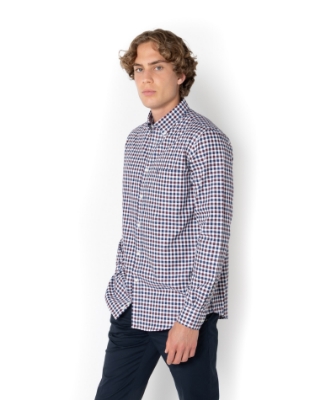 ΑΝΔΡΙΚΟ ΠΟΥΚΑΜΙΣΟ ΚΑΡΟ TWILL REGULAR FIT thumb