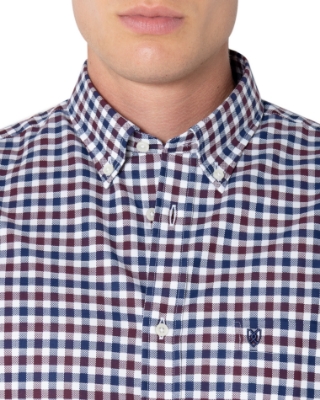 ΑΝΔΡΙΚΟ ΠΟΥΚΑΜΙΣΟ ΚΑΡΟ TWILL REGULAR FIT thumb