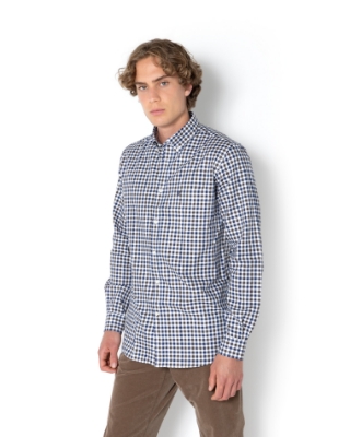 ΑΝΔΡΙΚΟ ΠΟΥΚΑΜΙΣΟ ΚΑΡΟ TWILL REGULAR FIT thumb