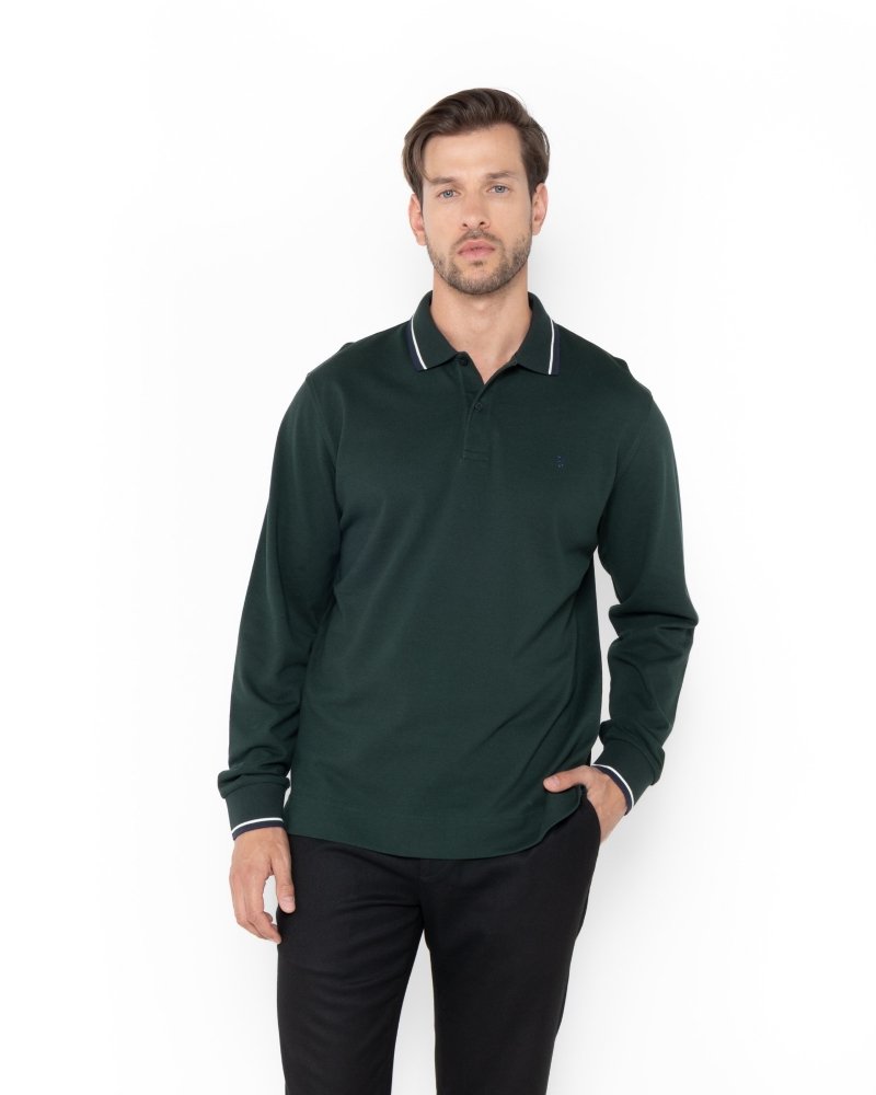 ΜΠΛΟΥΖΑ POLO PIQUE REGULAR FIT ΠΡΑΣΙΝΟ