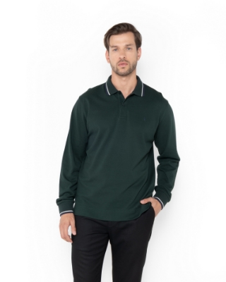 ΜΠΛΟΥΖΑ POLO PIQUE REGULAR FIT ΠΡΑΣΙΝΟ thumb
