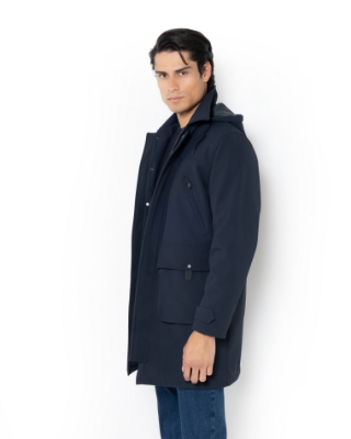 ΑΝΔΡΙΚΟ MΠΟΥΦΑΝ PARKA REGULAR FIT ΜΠΛΕ thumb