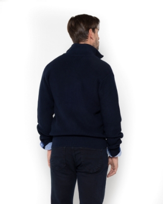 ΜΠΛΕ ΑΝΔΡΙΚΗ ΠΛΕΚΤΗ ΖΑΚΕΤΑ REGULAR FIT thumb