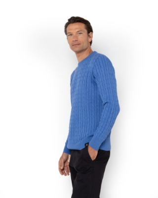 	ΠΛΕΚΤΟ ΒΑΜΒΑΚΕΡΟ CABLE ΜΠΛΕ thumb