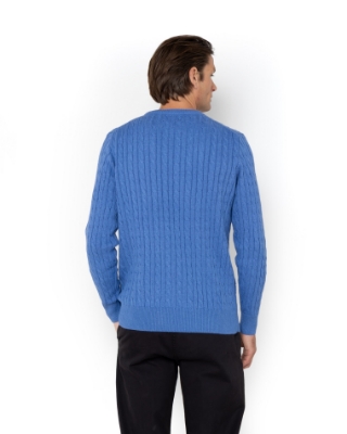 	ΠΛΕΚΤΟ ΒΑΜΒΑΚΕΡΟ CABLE ΜΠΛΕ thumb