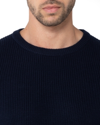 ΑΝΔΡΙΚΟ ΠΛΕΚΤΟ ΛΑΙΜΟΚΟΨΗ REGULAR FIT ΜΠΛΕ thumb