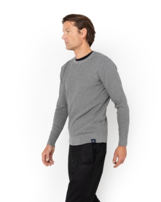 ΠΛΕΚΤΟ ΒΑΜΒΑΚΙ ΚΑΣΜΙΡΙ REGULAR FIT ΓΚΡΙ thumb