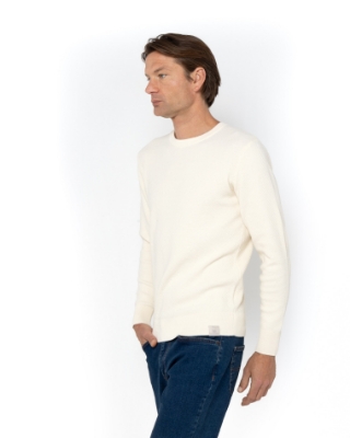 ΠΛΕΚΤΟ ΒΑΜΒΑΚΙ ΚΑΣΜΙΡΙ REGULAR FIT ΕΚΡΟΥ thumb