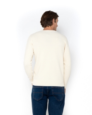 ΠΛΕΚΤΟ ΒΑΜΒΑΚΙ ΚΑΣΜΙΡΙ REGULAR FIT ΕΚΡΟΥ thumb