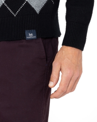 ΠΛΕΚΤΟ JAQUARD ΛΑΙΜΟΚΟΨΗ REGULAR FIT thumb