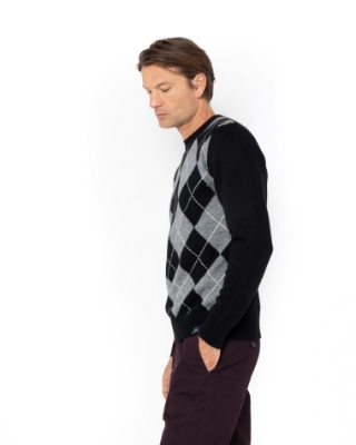 ΠΛΕΚΤΟ JAQUARD ΛΑΙΜΟΚΟΨΗ REGULAR FIT thumb