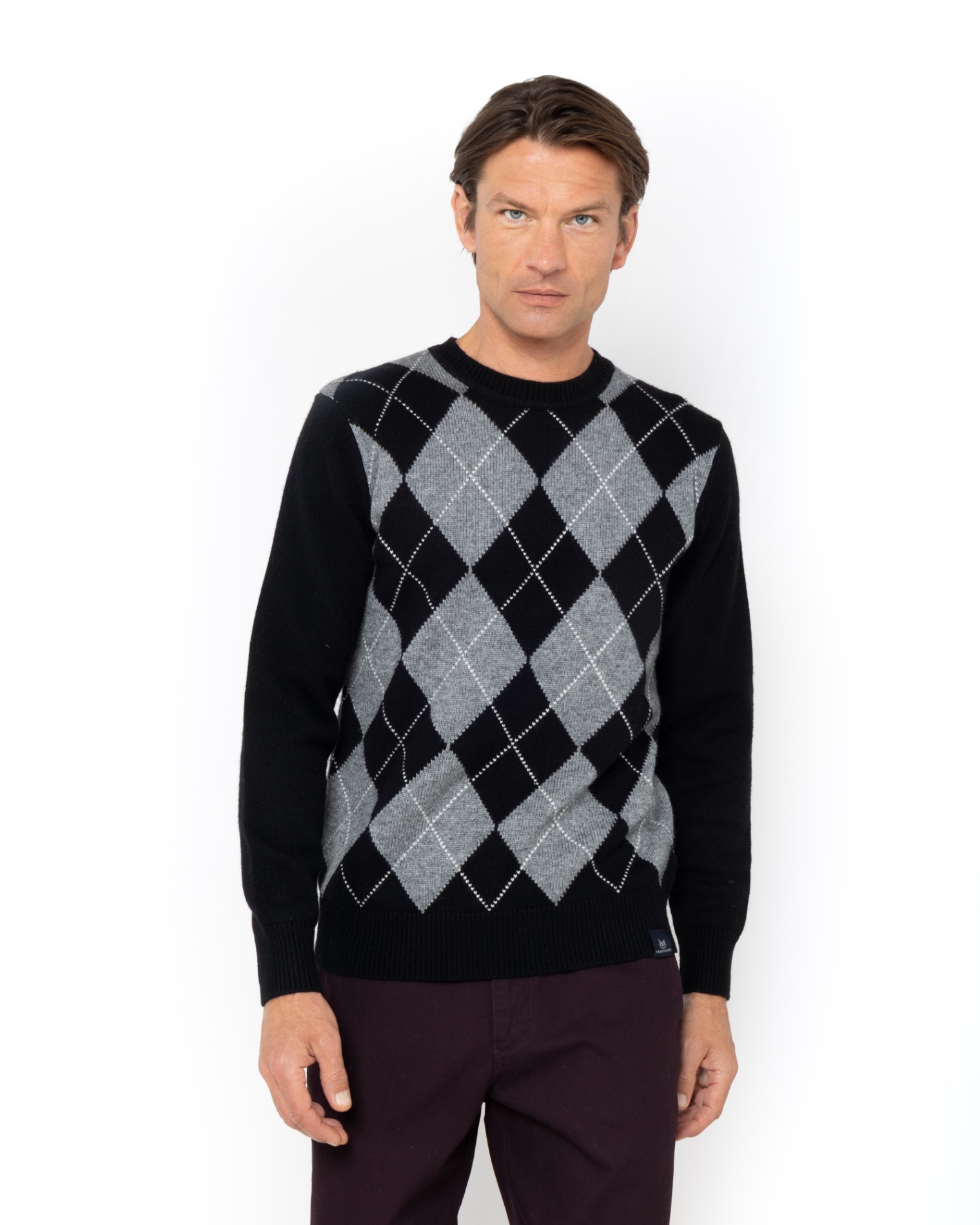 ΠΛΕΚΤΟ JAQUARD ΛΑΙΜΟΚΟΨΗ REGULAR FIT