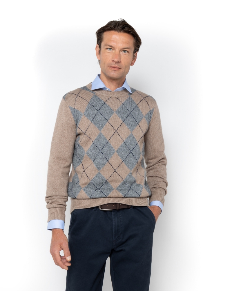 	ΠΛΕΚΤΟ JAQUARD ΛΑΙΜΟΚΟΨΗ REGULAR FIT