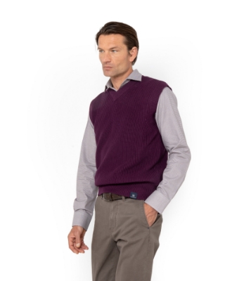 ΠΛΕΚΤΟ ΑΜΑΝΙΚΟ REGULAR FIT ΜΠΟΡΝΤΟ thumb