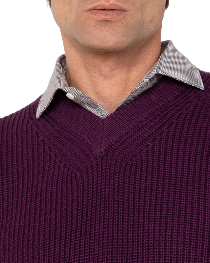 ΠΛΕΚΤΟ ΑΜΑΝΙΚΟ REGULAR FIT ΜΠΟΡΝΤΟ