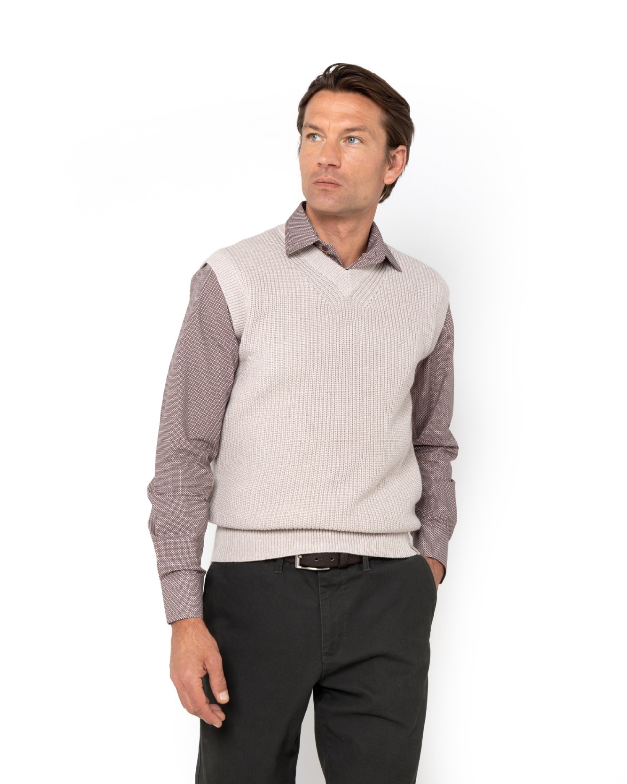 	ΠΛΕΚΤΟ ΑΜΑΝΙΚΟ REGULAR FIT ΕΚΡΟΥ