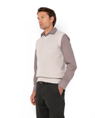 	ΠΛΕΚΤΟ ΑΜΑΝΙΚΟ REGULAR FIT ΕΚΡΟΥ thumb