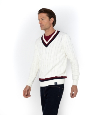 ΠΛΕΚΤΟ V-ΛΑΙΜΟΚΟΨΗ REGULAR FIT thumb