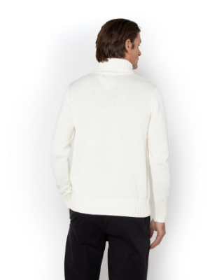 ΠΛΕΚΤΟ ΖΙΒΑΓΚΟ REGULAR FIT ΕΚΡΟΥ thumb