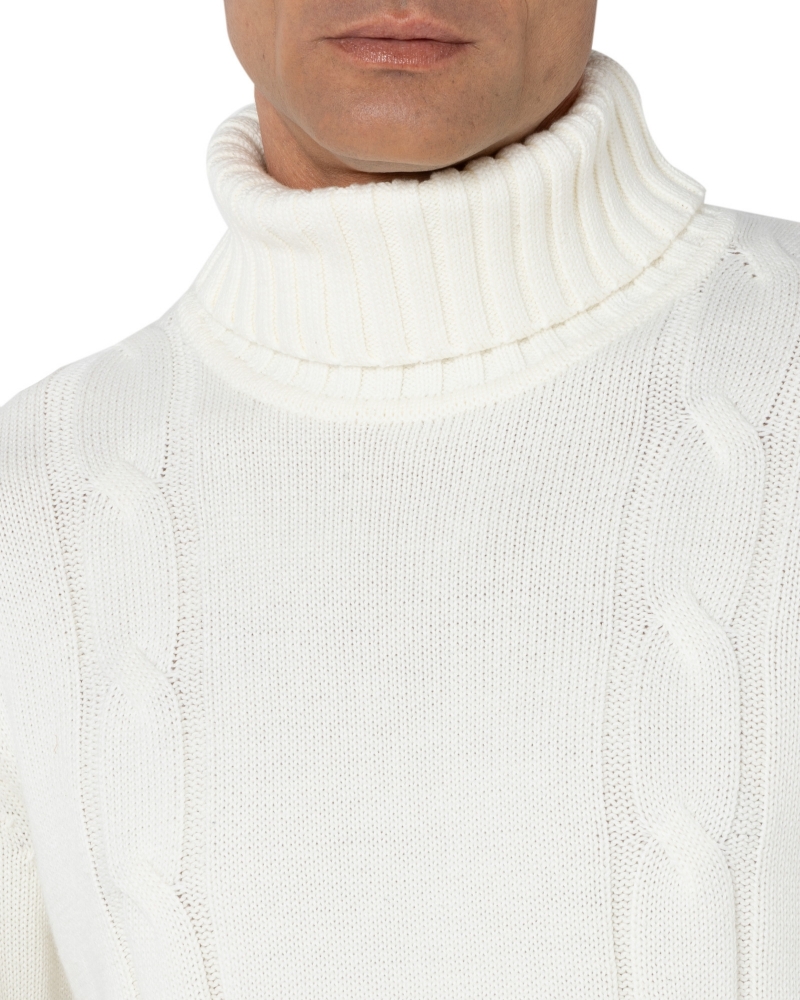 ΠΛΕΚΤΟ ΖΙΒΑΓΚΟ REGULAR FIT ΕΚΡΟΥ