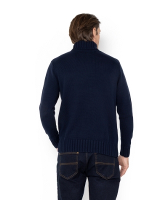 ΠΛΕΚΤΟ ΖΙΒΑΓΚΟ REGULAR FIT ΜΠΛΕ thumb