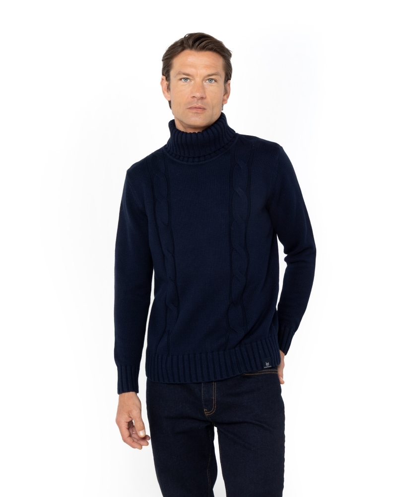 ΠΛΕΚΤΟ ΖΙΒΑΓΚΟ REGULAR FIT ΜΠΛΕ