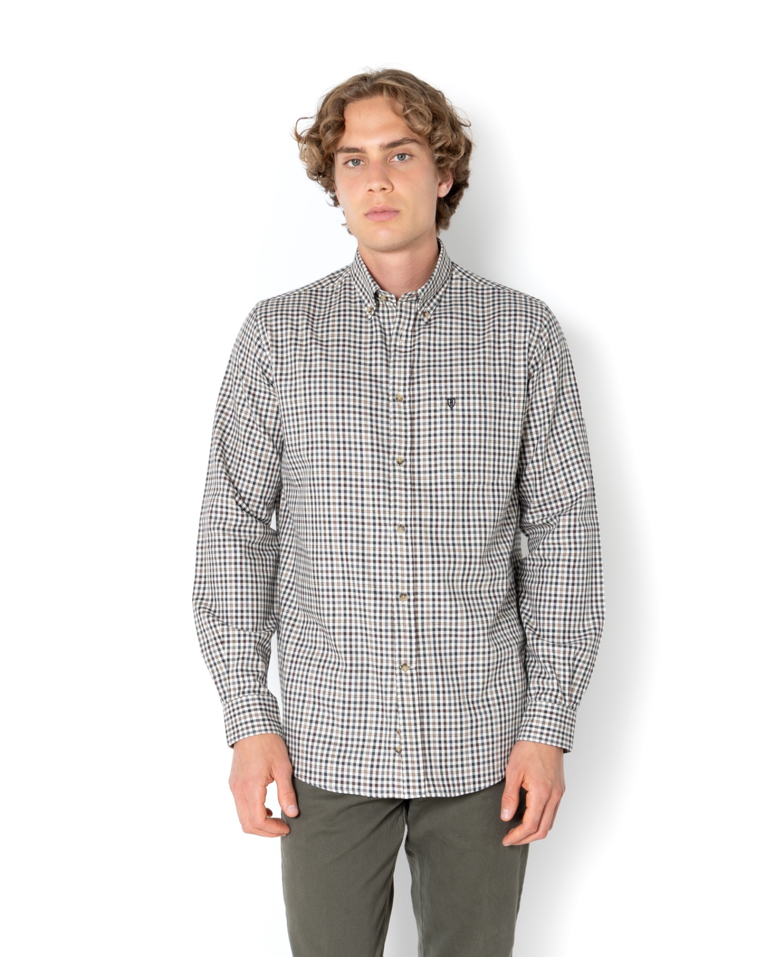 ΑΝΔΡΙΚΟ ΠΟΥΚΑΜΙΣΟ ΚΑΡΟ ΦΑΝΕΛΑ REGULAR FIT