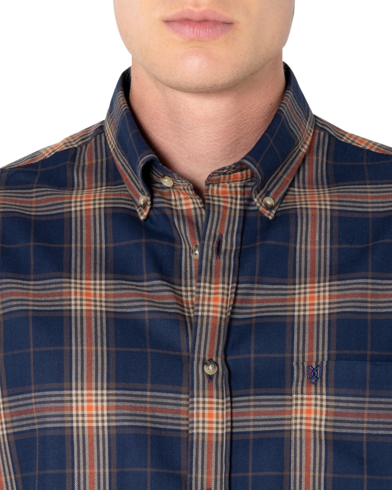 ΑΝΔΡΙΚΟ ΠΟΥΚΑΜΙΣΟ ΚΑΡΟ ΦΑΝΕΛΑ REGULAR FIT