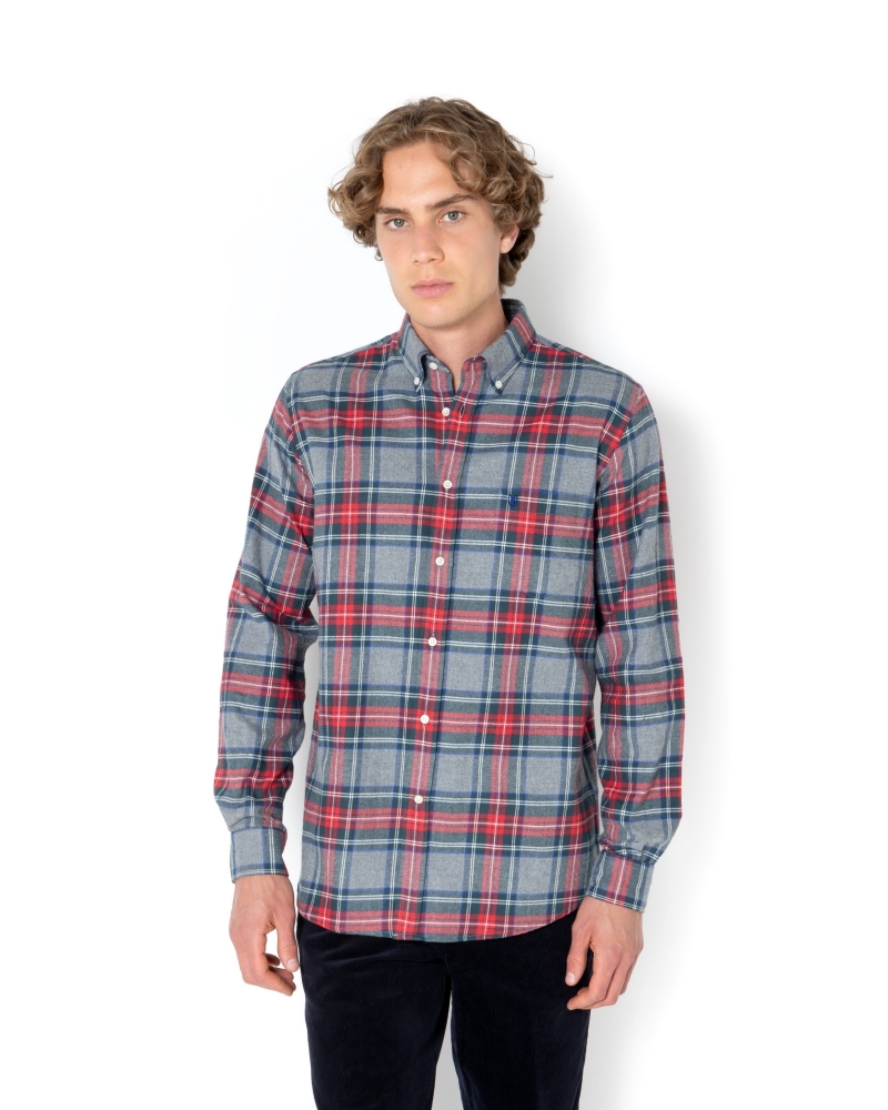 ΑΝΔΡΙΚΟ ΠΟΥΚΑΜΙΣΟ ΚΑΡΟ ΦΑΝΕΛΑ REGULAR FIT